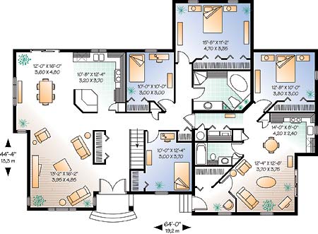 planta-baixa-casa-moderna-2014-18 Plantas de Casas Modernas Grátis 2013 e 2014