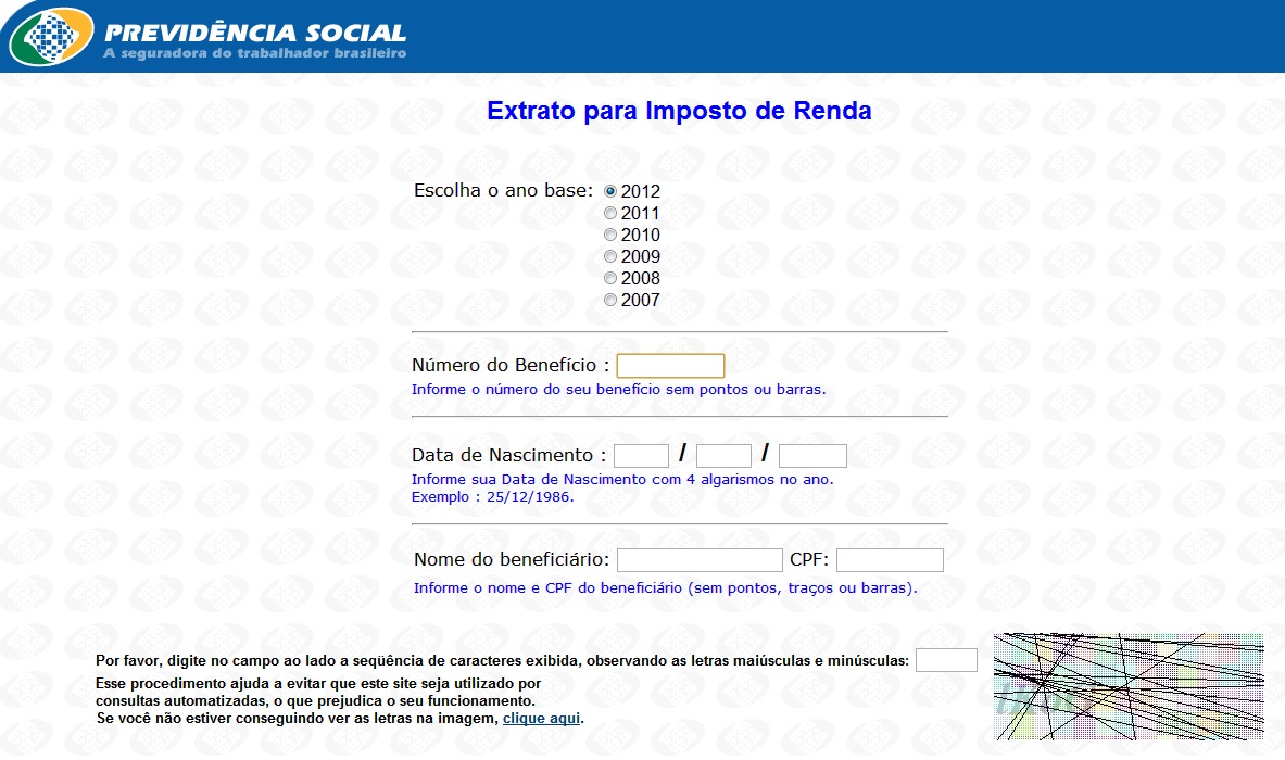 Informe de Rendimentos 2014 - INSS