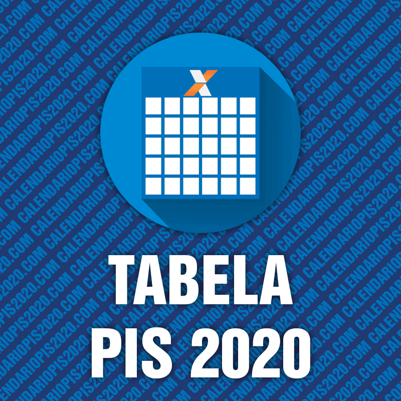 Tabela do Pis Pasep 2019/2020